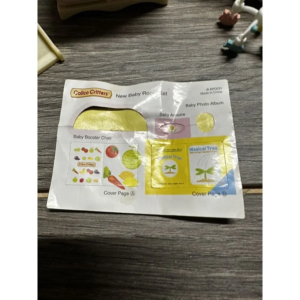 Calico Critters Play‎ Set Replacement Piece CLOTHES WARDROBE Slide And Bed